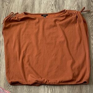 Alfani Terracotta Textured Blouse